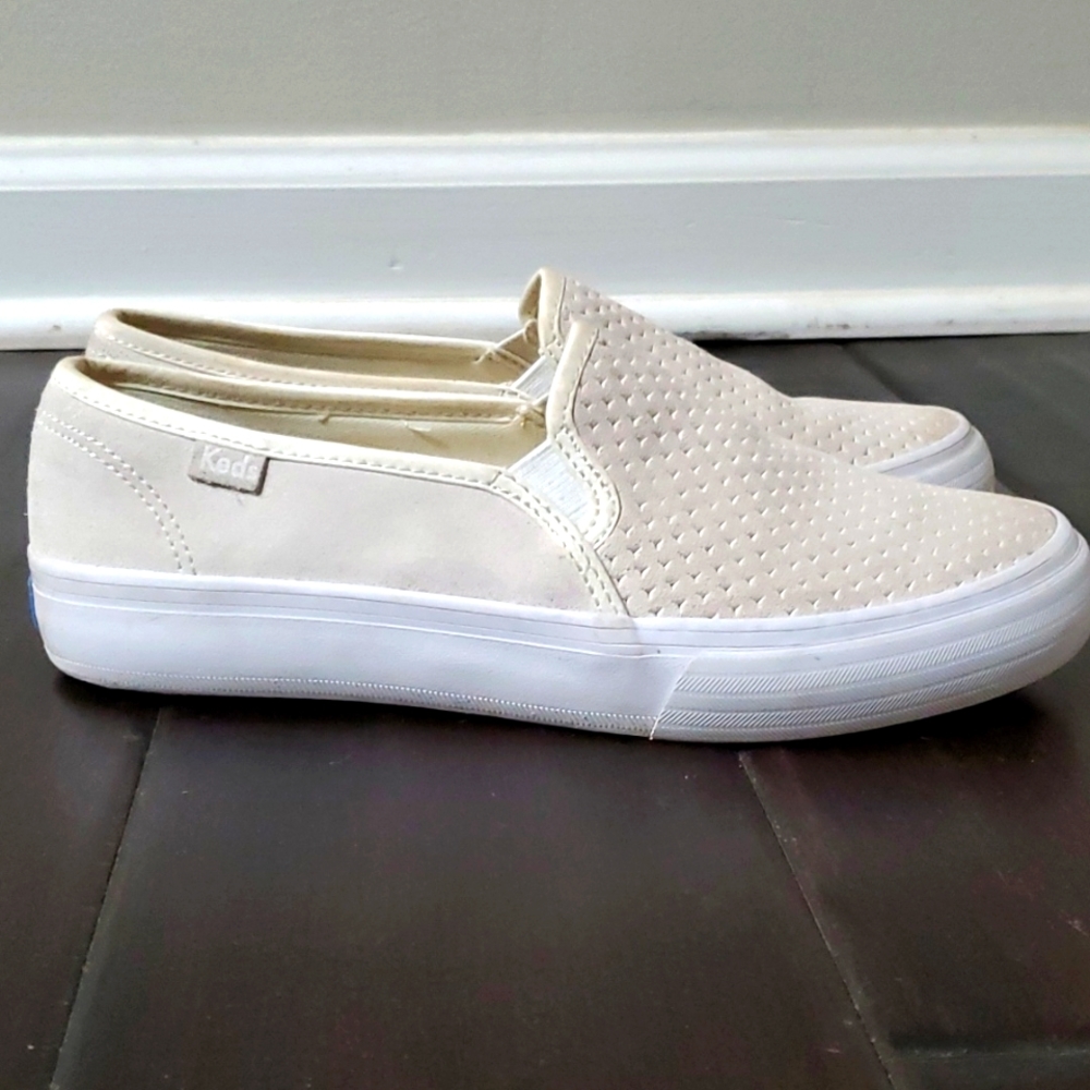 COPY - Keds Double Decker Perforated Suede Slip On Shoes 6